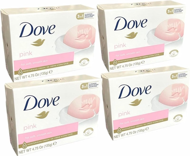 Dove صابون كريم الجمال الوردي 160 جرام، اشترِ 3 واحصل على 1 - Image 1